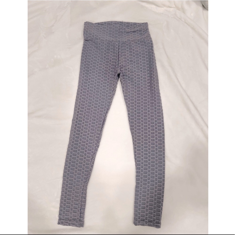 Stretchy leggings in grey and black